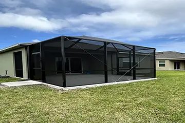 Gab;le roof screen enclosure by East Coast Aluminum